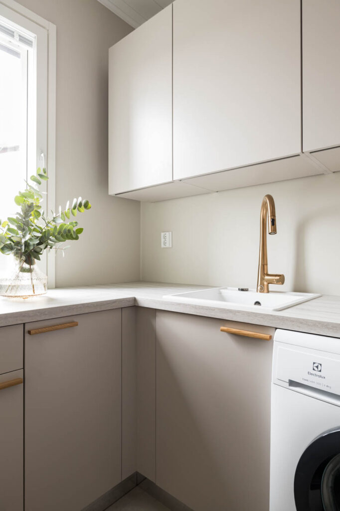 Sisustussuunnittelija Tampere Tilako Oy. Kodinhoitohuone.