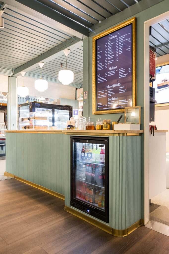 Pyynikin munkkikahvila10 - tampereen kauppahalli - sisustussuunnittelu Tilako oy