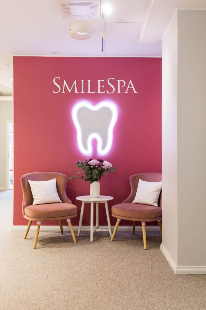 Hammashoitola Smilespa Tampere. Sisustussuunnittelu Tilako Oy